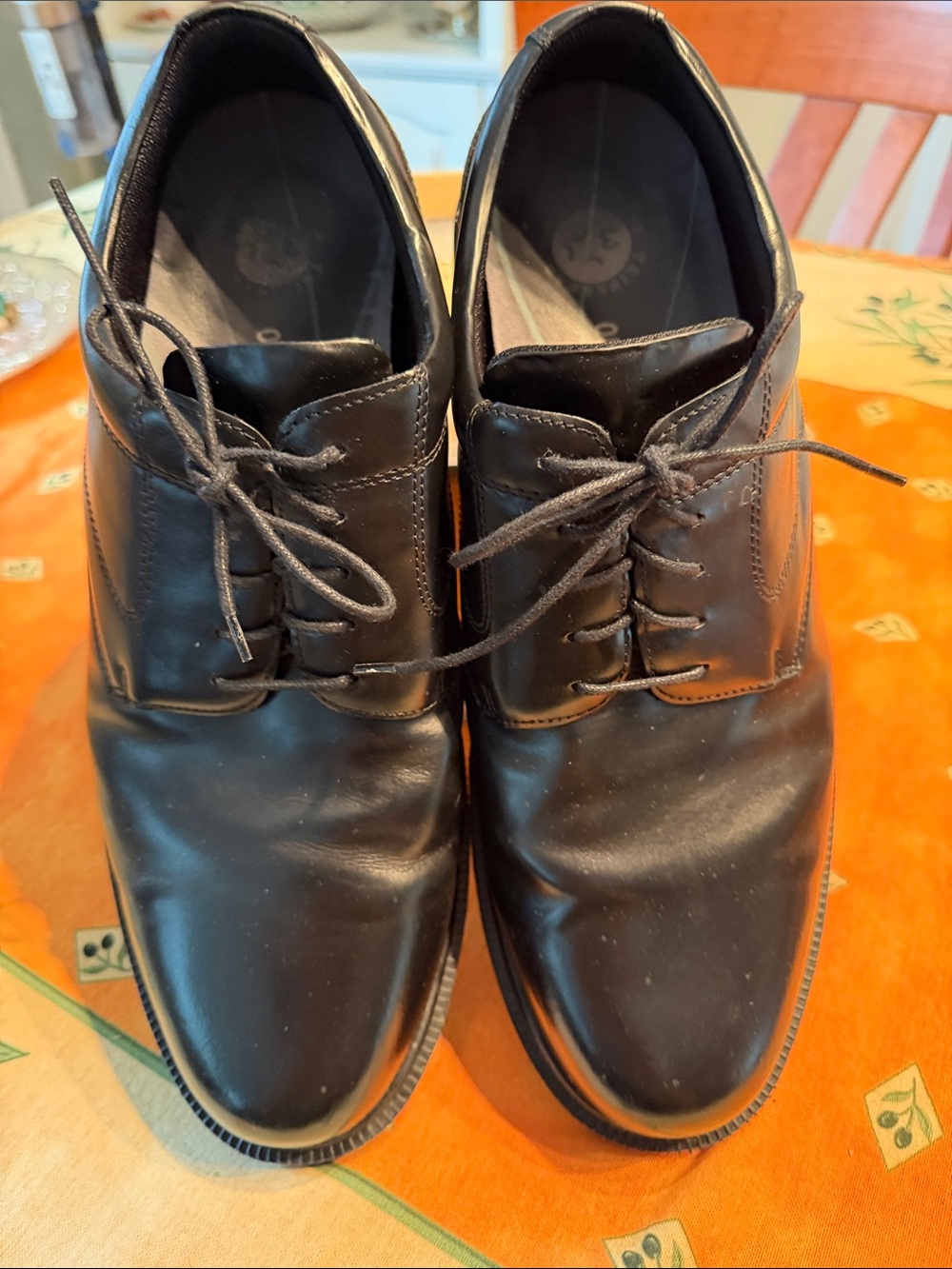 Deer Stags Black Men's Lace-Up Oxfords